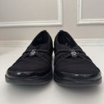 Bzees  Rosie Shoes Womens 10 Black Fabric Slip On Casual Comfort Wedge Shoes Photo 3