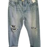 Madewell NWD Low Slung Baggy Jeans Distressed Cuffed Hallstead Wash Sz 25 Petite Photo 4