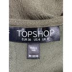 Topshop  Dark Olive Green Sleeveless Tiered Cami Tank Blouson Mini Dress Size 4 Photo 2