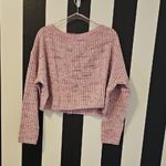 BP Pink Ribbed Button-Up Cardigan Photo 3