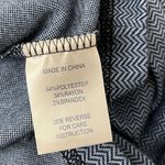 Tyler Boe Retro Lagenlook Blue Comfy Herringbone Funnel Neck 3/4 Sleeve Dress Lg Photo 5