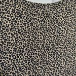 Old Navy short sleeve crew neck luxe animal print shirt size medium Photo 2