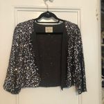 Silence + Noise grey sequin jacket Photo 1