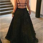 Black Prom dress w sequin derailing Size 10 Photo 1