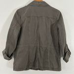 French Cuff Olive Green Military Utility Jacket Casual Medium Photo 3