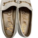 Sam Edelman Loraine White Leather Loafers with Gold Accent,size 8M Photo 2