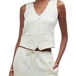Madewell Womens Satin Button-Front Vest Top Size 6 Photo 0