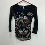 INC I.N.C. Petite Illusion-Yoke Top, size pp Photo 3