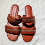 Rebecca Minkoff Size 8.5M Marciann Zipper Leather Mules Slides Neutral Coastal Photo 3
