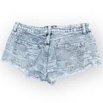 Klique B ultra mini denim shorts, textured distressed festival jean shorts sz S Photo 1