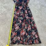 Kate and Lilly Maxi Dress Color Blue/Burnt Orange Flowers Multi Size 6 Blue Photo 10