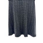 Ports Metallic Black Silver Tweed Knit Long Sleeve Wool Blend Dress‎ Size 8 Work Photo 3