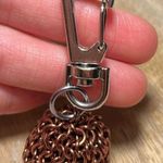 Small Bronze Chainmaille Ball Keychain Photo 4