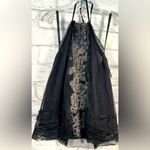 Anna Sui Lace  black halter top 269$ designer y2k boho spring rare classic blouse Photo 2