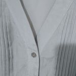 Rose + Olive  S Taupe Cut Work Trim Top Photo 3