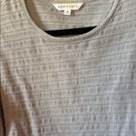 Down east smoky blue Textured lantern Sleeve Top medium Photo 3