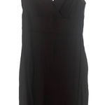 J.Crew Y2k Women Size 6 Brown Fairy Chiffon 100% Silk Double V Neck Midi Dress Photo 0