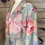 Vintage 80s / 90s Colorful Floral Boxy Fit Blazer Jacket Multi Size M Photo 5