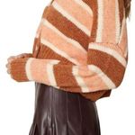 Lost + Wander  Candy Says Cardigan Rust Multi Stripe Photo 3