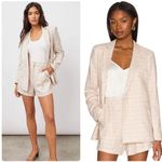 Rails  Jac Blazer in Sand Check Linen Blend Size XL NWT Double Breasted Photo 2