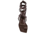 A'mmonde Atelier Aria 75 Multi Strap High Heels in Brown 37 7 Womens Sandals Size 6 Photo 1