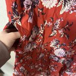 Anthropologie Maeve Red Floral Puff Sleeve Maxi Dress Plus Size 22W NWT Photo 3