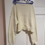 NA-KD  Cream Women's Cropped Sweater Photo 2