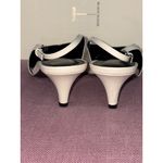 BLACK SUEDE STUDIO Lou 50 Slingback in Swan Leather Ivory 40 With Box Womens Tan Size 9 Photo 8