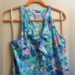 Lilly Pulitzer Shay Ruffle Tank Top Summer Dress Size Small Photo 2