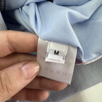 Aliette Jacket Womens Medium Blue Nicole Cropped Puff Sleeve Bomber Zip Up NYC‎ Photo 5