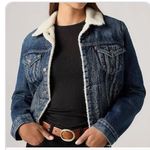 Levi's Sherpa Tricker Jacket Dark Rinse NEW Size Medium Photo 2