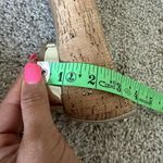 Anne Klein Caroleen Cork Ballet Slip On Shoes Block Low Heel Women Sz 6.5 Silver Photo 9