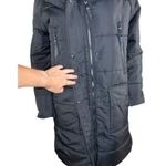 Susan Graver Water Resistant Quilted Puffer Jacket Black XX-Small NWOT Hooded Photo 5
