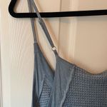 POL  Blue Babydoll Tiered Crop Top Photo 5