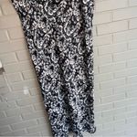 Anthropologie NWT  Butterfly Floral Black & White Maxi Slip Skirt Boho XL Photo 7