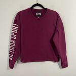 Victoria's Secret  Sport Women's Maroon Fleece Lined Sweatshirt Size S Photo 0