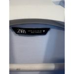 ZARA  Minimalist Summer Cotton Romper Medium Blue Vacation Resort wear Photo 5