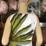 Piazza Sempione GREEN & BLUE "FINE FEATHERS" ITALIAN COTTON SHIFT DRESS (M) Photo 7