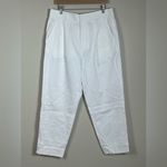 Everlane NWOT The Draper Tapered Pant in Buttersmooth White Size 14 Photo 3