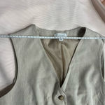 Topshop Beige Button-Up Vest Photo 8