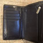 Coach  Black Calfskin & Black Grey Signature Logo Trifold Wallet Photo 4