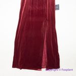 New! Lulus Red Velvet VNeck Sleeveless‎ Maxi Dress, XL Photo 3
