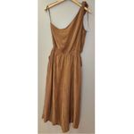 Lovestitch NWT  Chantelle One Shoulder Wide Leg Jumpsuit Brown Cropped Length Photo 2