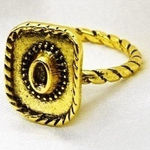 Gold Cowboy Hat Ring Photo 0