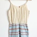 Dolce Vita Silk Cami Top and Linen Shorts With Pocket Jumpsuit Romper Size L Photo 1