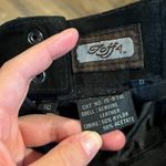 Vintage black suede leather midi skirt Size 10 Photo 4