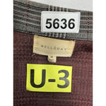 MELLODAY Womans Open Front Knee Length Light Weight Coat Medium Plaid Photo 2