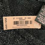 Victoria's Secret Victoria’s Secret Sheer Sparkly Shirt Black Silver Size XSmall - Small Photo 7