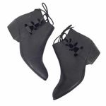 American Eagle Black Strappy Cutout Ankle booties Sz 6 Photo 0