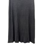 Bobeau Ribbed Knit Classic Midi Skirt Pull-On Elastic Waist Black W Medium NWOT Photo 7